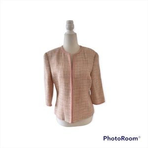 Michel Rene Pink Tweed Jacket Size S